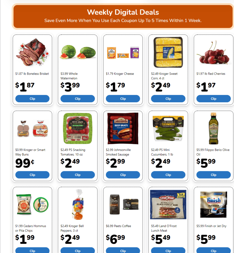 save money on groceries with weekly deals and ads from your favorite grocers!